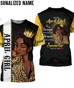 Personalized Name April Girl 3D All Over Printed Clothes DHLL170905