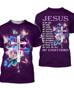 Jesus Is My God - My King - My Lord, Jesus Gift Hoodies UKHM130501