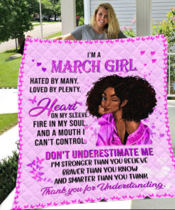 March Girl Like Quilt Blanket HUTD250205