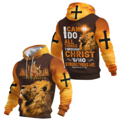 Jesus And Lion 3D All Over Printed Clothes UKMM090501
