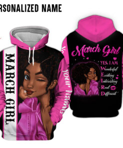 Personalized Name March Girl 3D All Over Printed Clothes NQWW190904