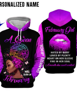 Personalized Name February Girl 3D All Over Printed Clothes NQTD290904