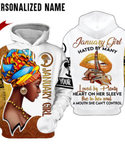 Personalized Name January Girl 3D All Over Printed Clothes NQMA240201