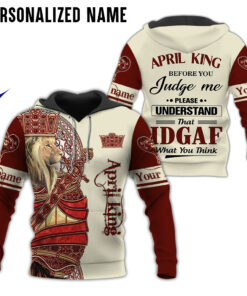 Personalized Name April King 3D All Over Printed Clothes NQHA141108