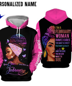 Personalized Name February Girl 3D All Over Printed Clothes HUTD100905