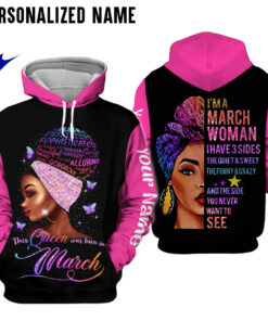 Personalized Name March Girl 3D All Over Printed Clothes HUTD100906
