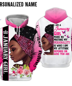 Personalized Name January Girl 3D All Over Printed Clothes HUHA150101