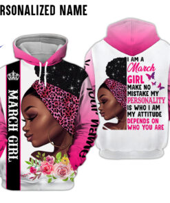 Personalized Name March Girl 3D All Over Printed Clothes HUHA150103