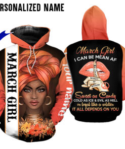 Personalized Name March Girl 3D All Over Printed Clothes HUHA220904