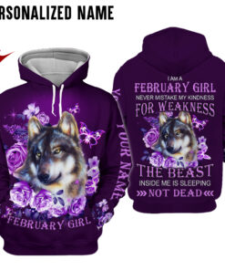 Personalized Name February Girl 3D All Over Printed Clothes NQTD260302