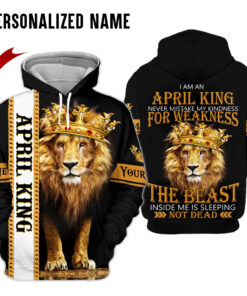 Personalized Name April Lion King 3D All Over Printed Clothes NQMA290116