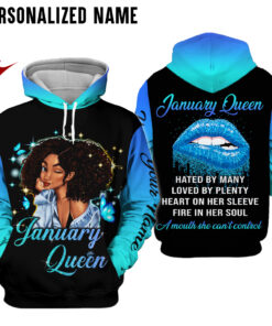 Personalized Name January Girl 3D All Over Printed Clothes NQTD250101