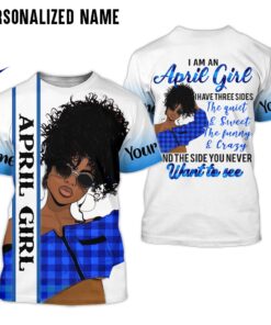 Personalized Name April Girl 3D All Over Printed Clothes DHML190804