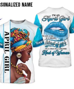 Personalized Name April Girl 3D All Over Printed Clothes DHML230804