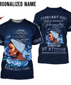 Personalized Name February Girl 3D All Over Printed Clothes HUDT240902