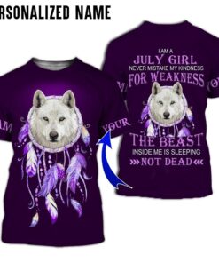 Personalized Name July Girl 3D All Over Printed Clothes HUOO080603
