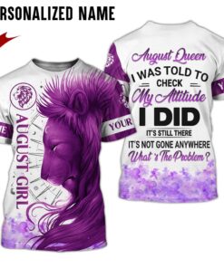 Personalized Name August Girl 3D All Over Printed Clothes MTHY140708
