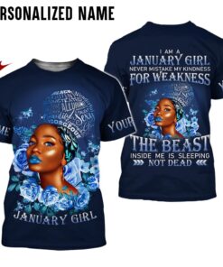 Personalized Name January Girl 3D All Over Printed Clothes NQAA280901