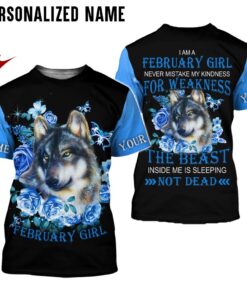 Personalized Name February Girl 3D All Over Printed Clothes NQDT100802
