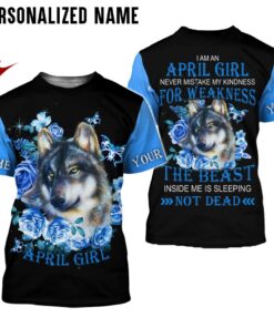 Personalized Name April Girl 3D All Over Printed Clothes NQDT100804