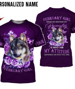 Personalized Name February Girl 3D All Over Printed Clothes NQDT130902