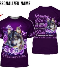 Personalized Name February Girl 3D All Over Printed Clothes NQDT260802
