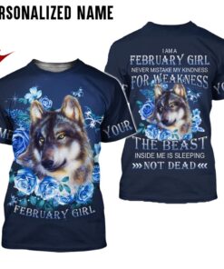 Personalized Name February Girl 3D All Over Printed Clothes NQDT300902