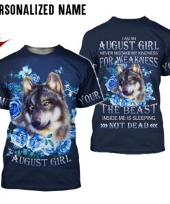 Personalized Name August Girl 3D All Over Printed Clothes NQDT300908