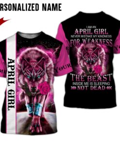 Personalized Name April Girl 3D All Over Printed Clothes NQHY210504