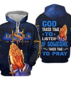 Jesus Is My Savior - Pray, Jesus Gift 3D All Over Printed Clothes UKHM090501