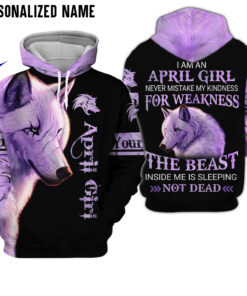 Personalized Name April Girl 3D All Over Printed Clothes NQML220316