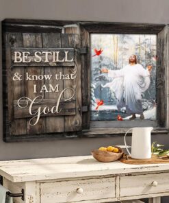 Be Still and Know that I am God - Jesus Landscape Canvas Prints UKDT140501