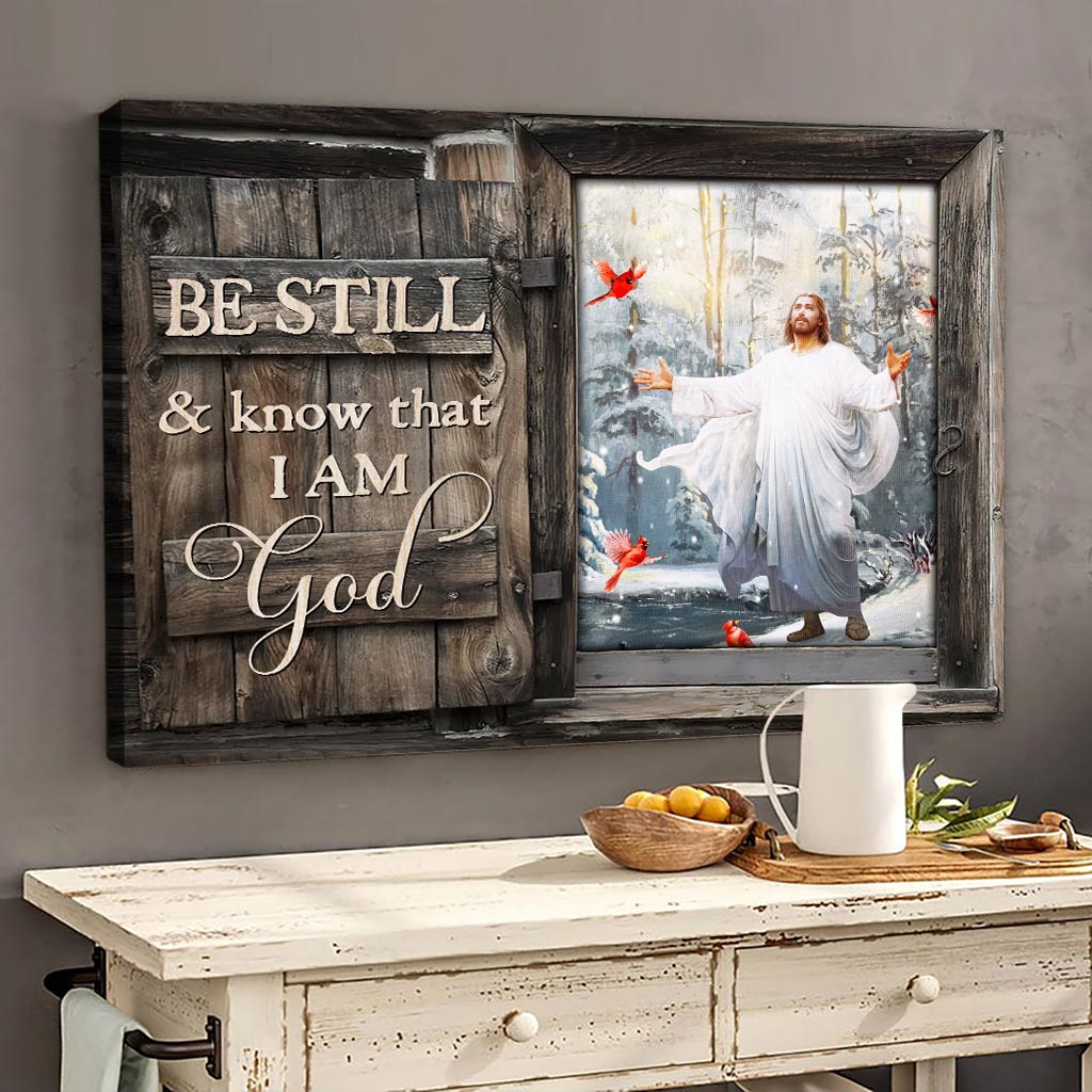 Be Still and Know that I am God - Jesus Landscape Canvas Prints UKDT140501