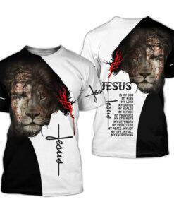 JESUS IS MY GOD - MY KING - MY LORD 3D All Over Printed Clothes QFHY280401