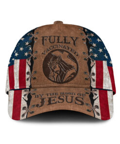 Fully Vaccinated By The Blood Of Jesus Cap HXDT040501