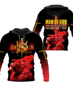 Man of God Husband Dad Papa Jesus is my savior 3D All Over Printed Clothes QFMM040502