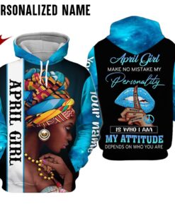 Personalized Name April Girl 3D All Over Printed Clothes DHHY241104