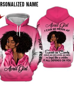Personalized Name April Girl 3D All Over Printed Clothes HUHY181104