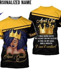 Personalized Name April Girl 3D All Over Printed Clothes HULL201004