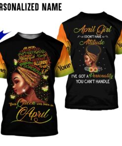 Personalized Name April Girl 3D All Over Printed Clothes HUTD230908