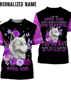 Personalized Name April Girl 3D All Over Printed Clothes NQAA130404