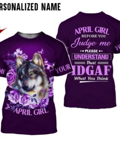 Personalized Name April Girl 3D All Over Printed Clothes NQTD260404