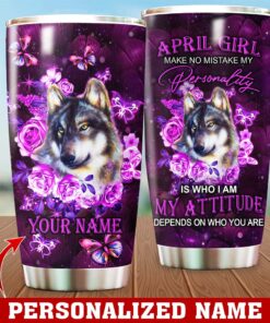 Personalized Name April Girl Girl 20Oz & 30Oz Stainless Steel Tumbler QFMM200404