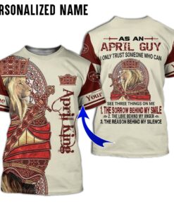 Personalized Name April King 3D All Over Printed Clothes NQOO230104