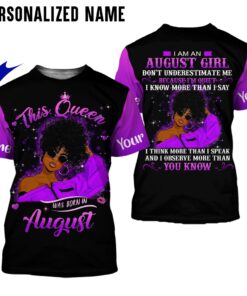 Personalized Name August Girl 3D All Over Printed Clothes DHTD161007