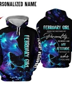 Personalized Name February Girl 3D All Over Printed Clothes DCDT171202