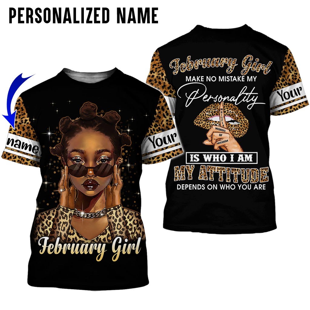 Personalized Name February Girl 3D All Over Printed Clothes DHHA190202 ...