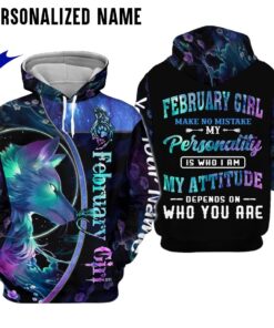 Personalized Name February Girl 3D All Over Printed Clothes NQHH301202