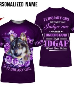Personalized Name February Girl 3D All Over Printed Clothes NQTD260402