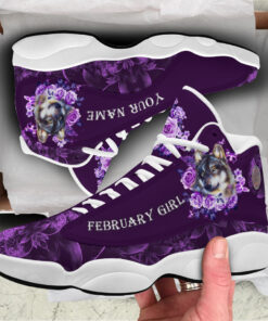 Personalized Name February Girl Shoes QFDT160302